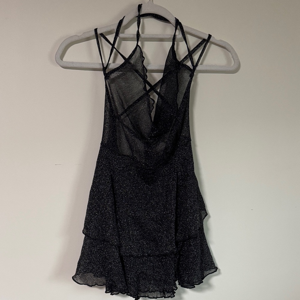 Elegant Black Sheer Dress